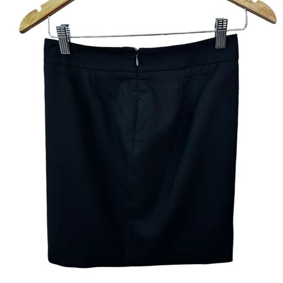 LOFT Black Pencil Mini Skirt Size 0 Petite - Picture 6 of 9